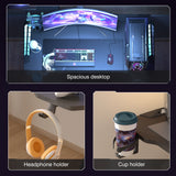 Extra Large Dynamic RGB LED Lights Gaming Desk