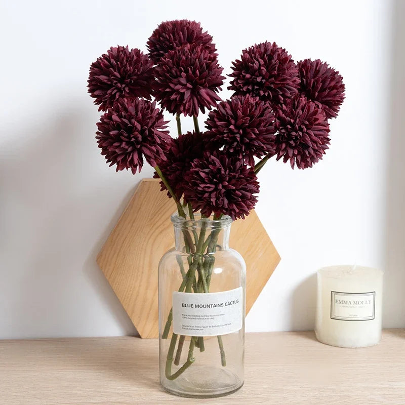 11pcs silk dandelion flower ball
