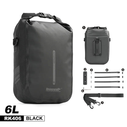 Waterproof quick release bike front fork bag