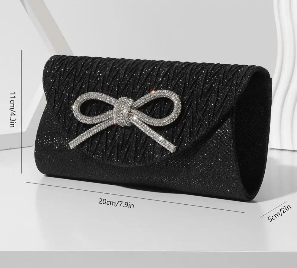 Classic rhinestone evening bag for women