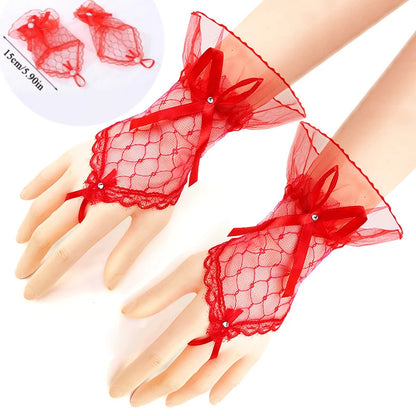 Halloween Party Fingerless Gloves
