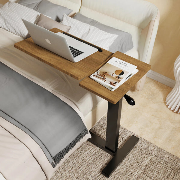 Adjustable Overbed Bedside Laptop Table