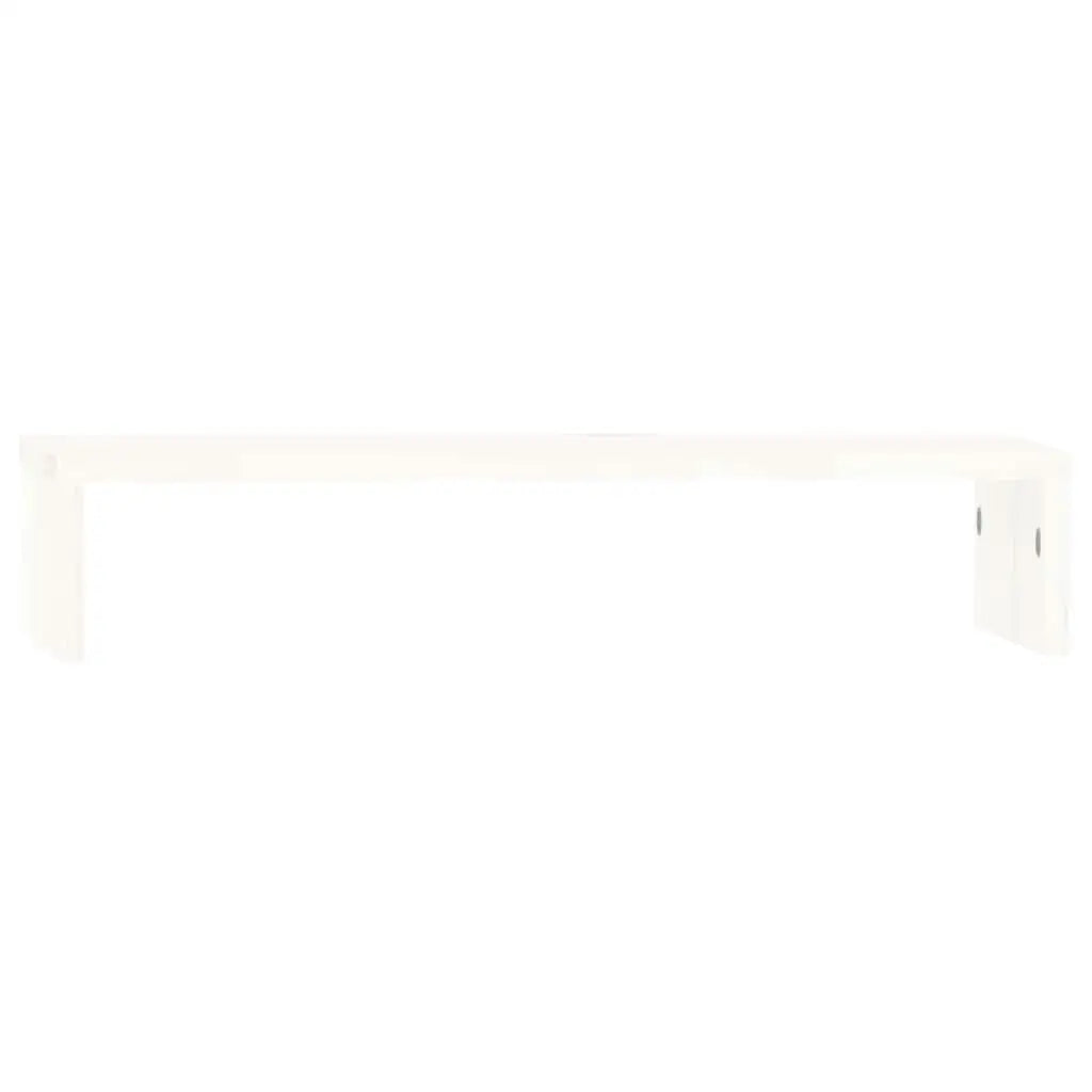 White pine monitor stand for computer & laptop