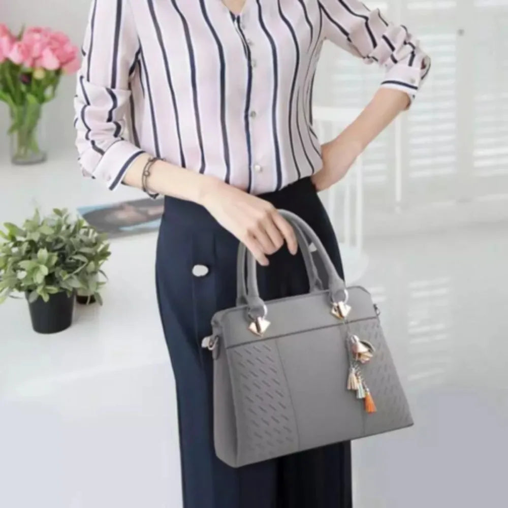 Ladies designer leather handbag