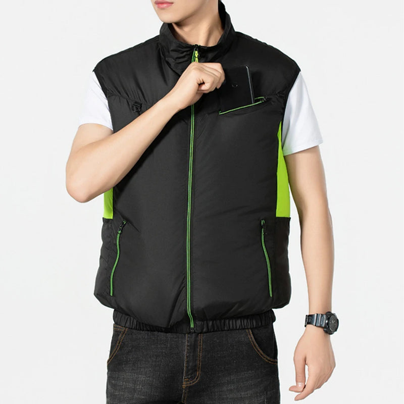 Breathable 3 Gear Wearable Cooling Fan Vest