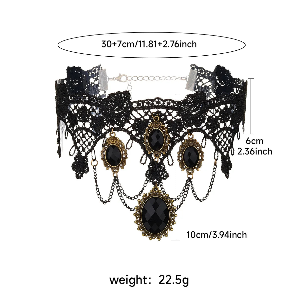 Gothic Style Choker Halloween Necklace