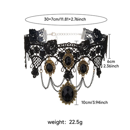 Gothic Style Choker Halloween Necklace