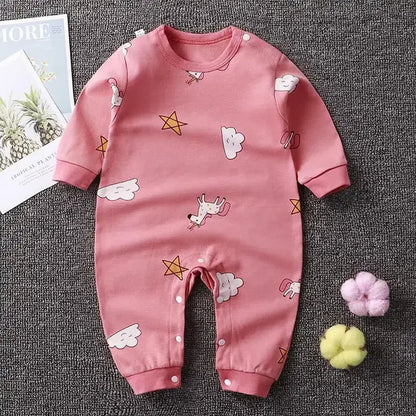 Newborn cotton cartoon unisex jumpsuit
