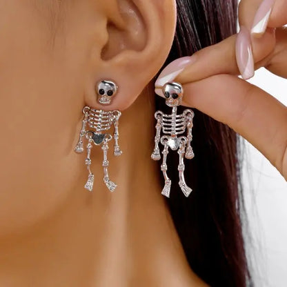 Gothic Vampire Bat Halloween Pendant Earring
