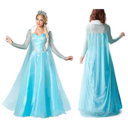 Fancy Cinderella Elsa Cosplay Halloween Dress