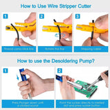 Adjustable Temperature Electronic Soldering Tool Kit