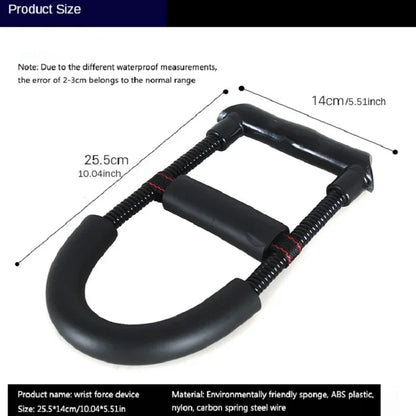 Adjustable arm wrist exerciser hand gripper