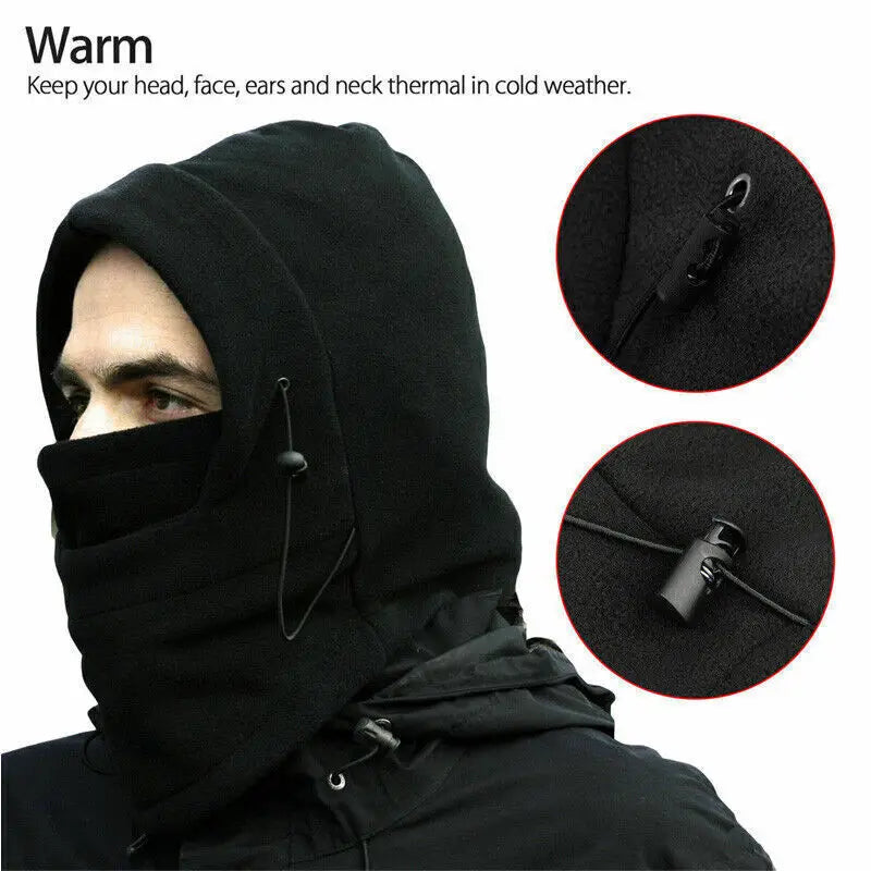 Winter Thermal Fleece Balaclava Scarf