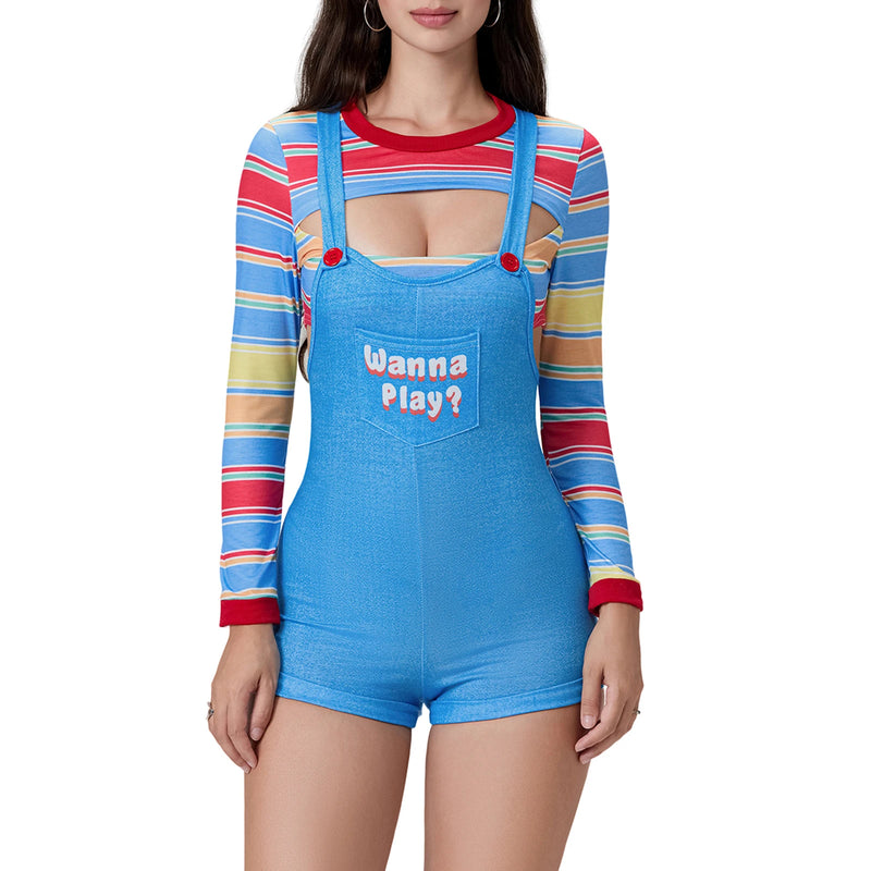 Chucky Doll Cosplay Costume Set