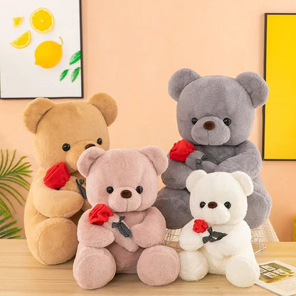 Valentine's day roses teddy bear