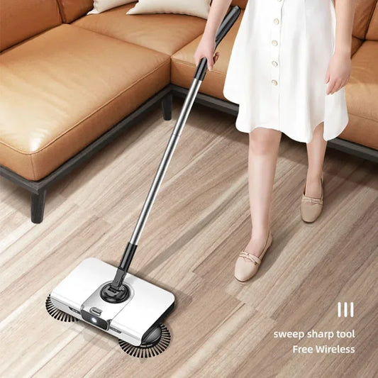 Broom robot vacuum cleaner