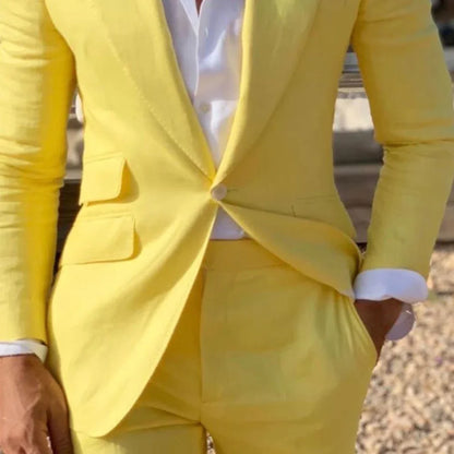 Male fashion costume blazer with pants