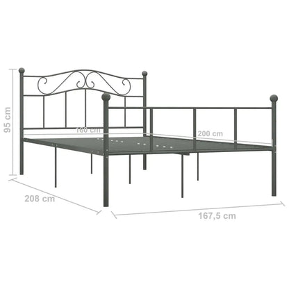 Sturdy design metal bed frame