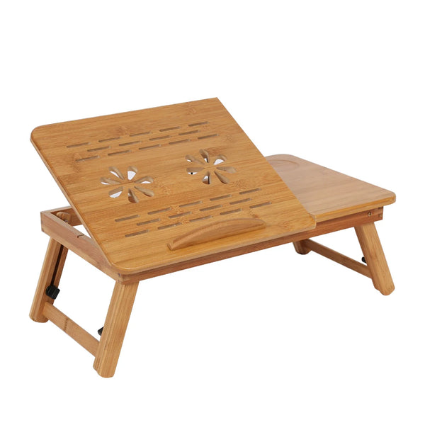 Adjustable Bamboo Laptop Bed Desk