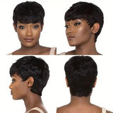 Brazilian Remy Hair Pixie Cut Wig