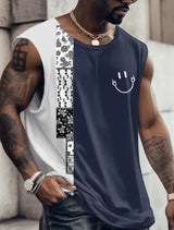 Summer Men's Print Totem Vest