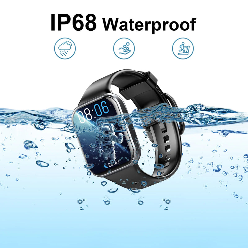1.69" HD Touch Screen Waterproof Smartwatch.