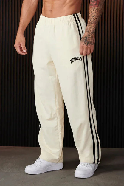 Double Stitching Casual Pants - Trendy Printed Trousers