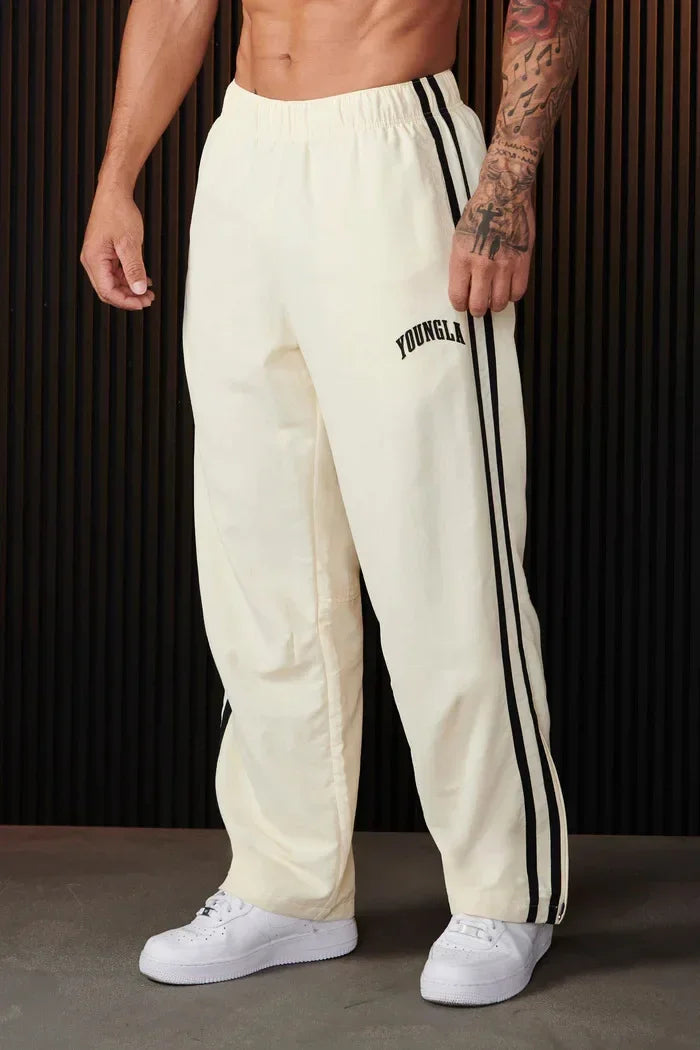 Double Stitching Casual Pants - Trendy Printed Trousers