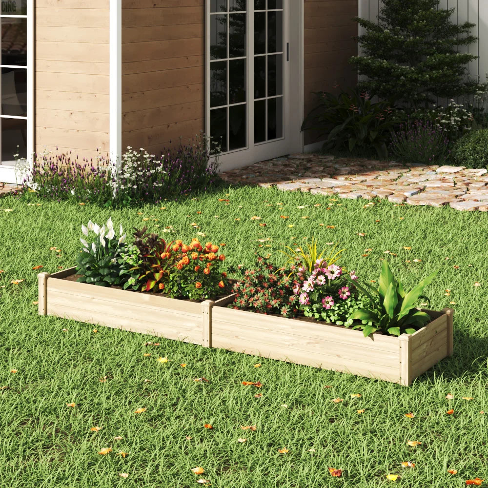 Outdoor planter wooden box
