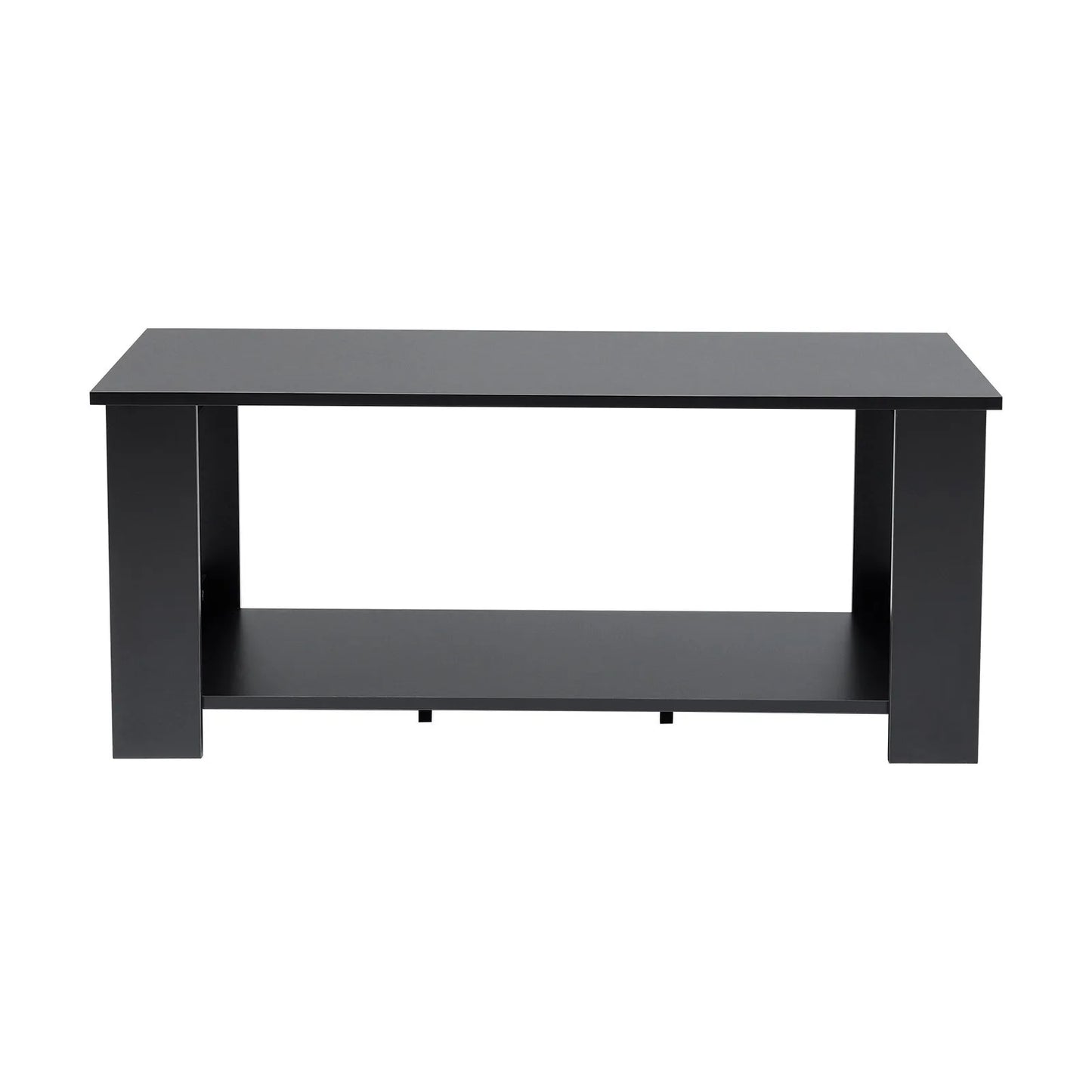 Simple wooden 2 tier coffee table