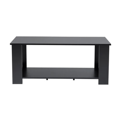 Simple wooden 2 tier coffee table