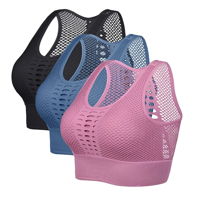 Women Breathable Mesh Sports Bra | East R Us
