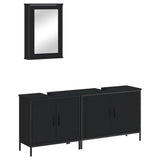 3-Piece Engineered Wood Bathroom Furniture Set