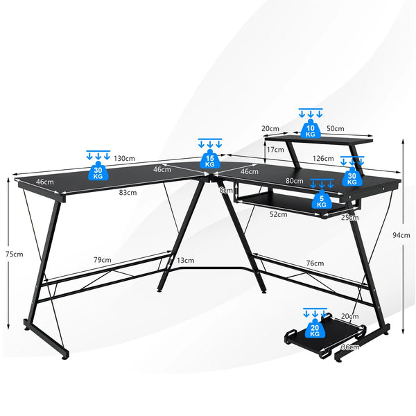 Workstation Movable Computer Desk