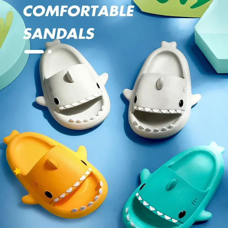 Cartoon Shark Summer Soft Sole Anti-Slip Slippers