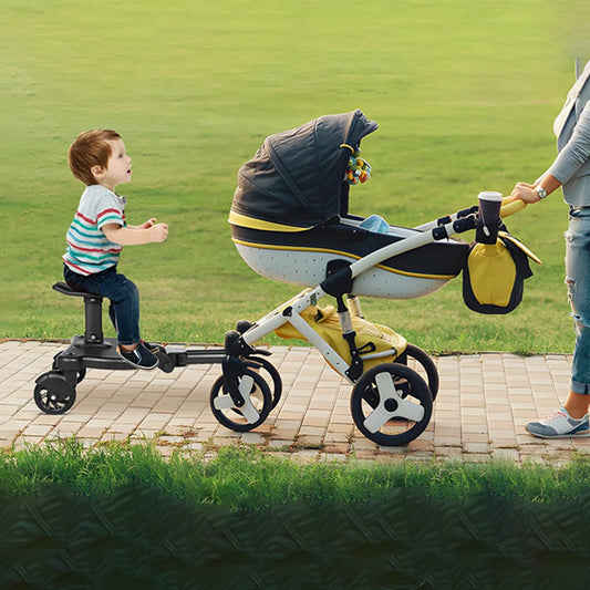 Pedal stroller glider ride seat
