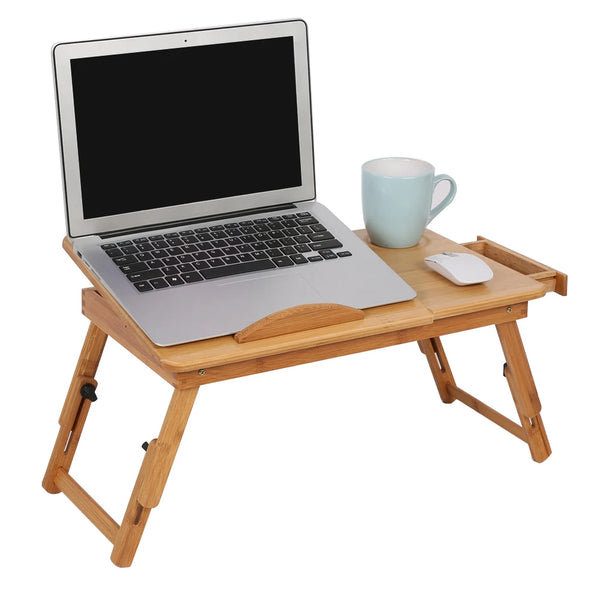 Adjustable Bamboo Laptop Desk