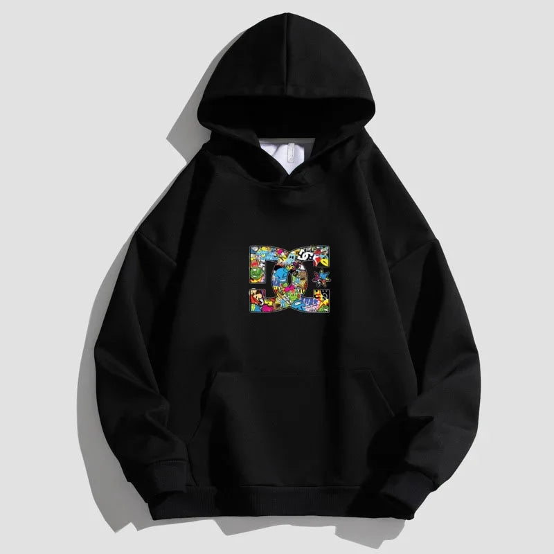 Letter Printing Hooded Sweater