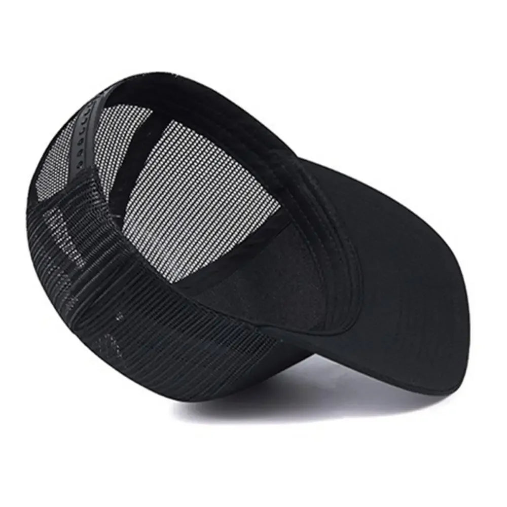 Breathable curved brim style trucker cap
