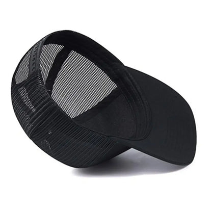 Breathable curved brim style trucker cap