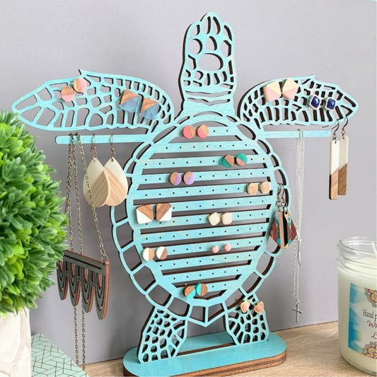 Sea turtle earring display organizer