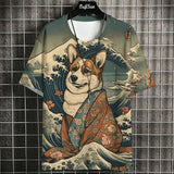 Animal Print Casual T-Shirt - Stylish Loose Tee | East R Us