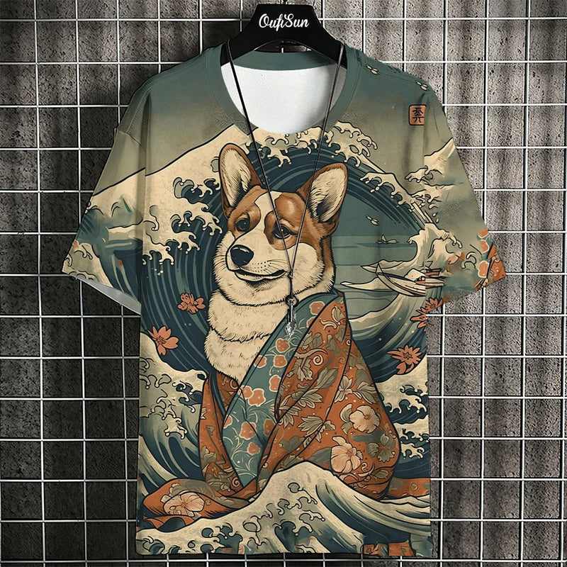 Animal Print Casual T-Shirt - Stylish Loose Tee | East R Us