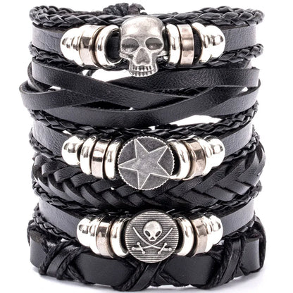 Fashion Multi-layer Beaded Leather Bracelet