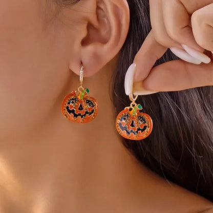 Gothic Vampire Bat Halloween Pendant Earring