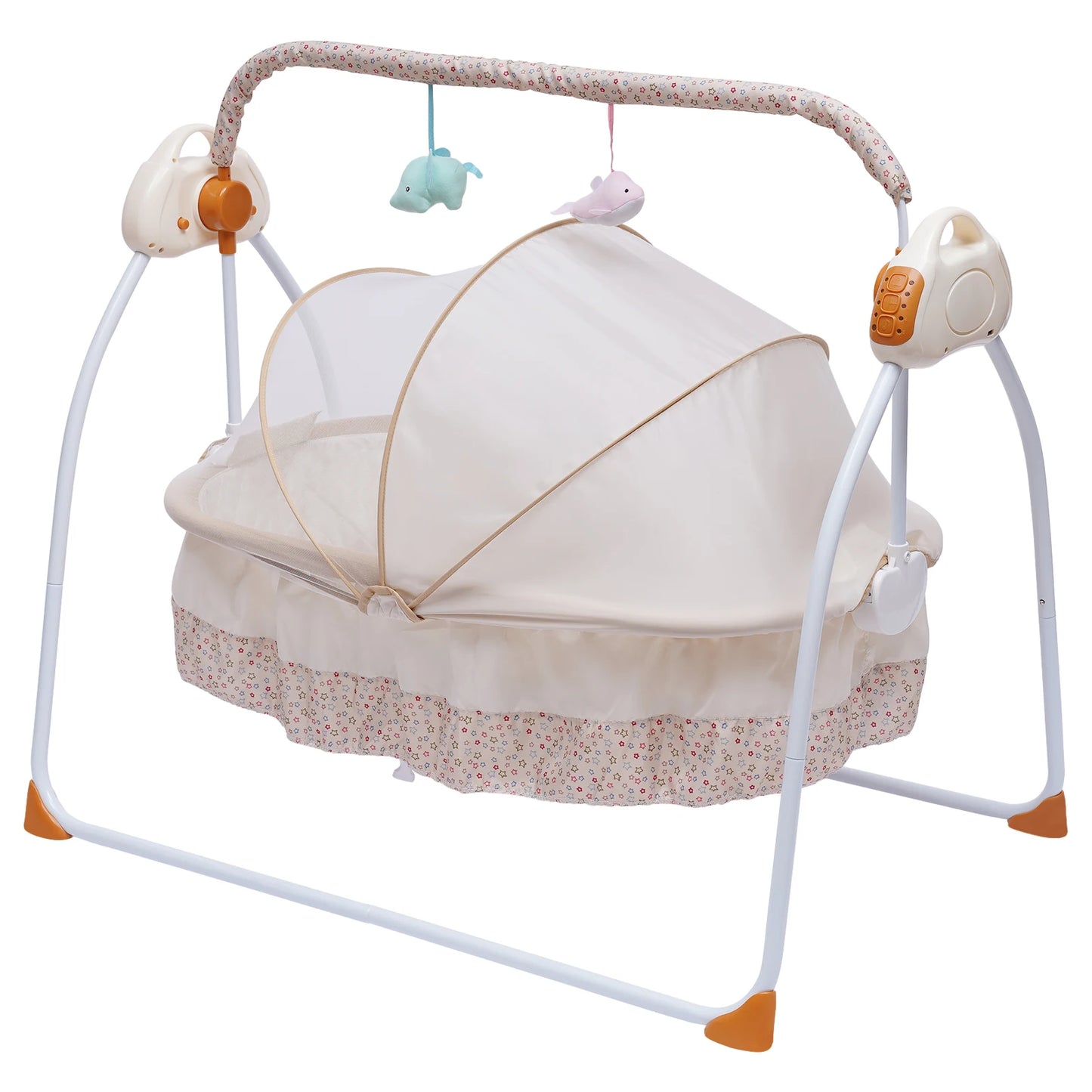 Electric baby swing bed crib