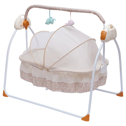 Electric baby swing bed crib