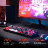 Wireless RGB USB LED Gaming Keyboard