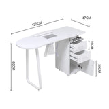 Manicure Table with Dust Collector