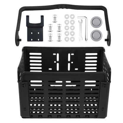 Bicycle foldable basket